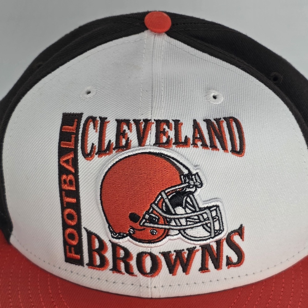 New Era Cleveland Browns 9Fifty Adjustable Snapback Hat Cap Embroidered Official - Picture 2 of 8